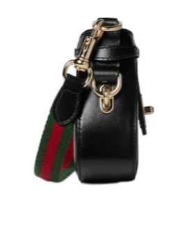 Gucci Women's Tiger Head Logo Shoulder Bag In Black