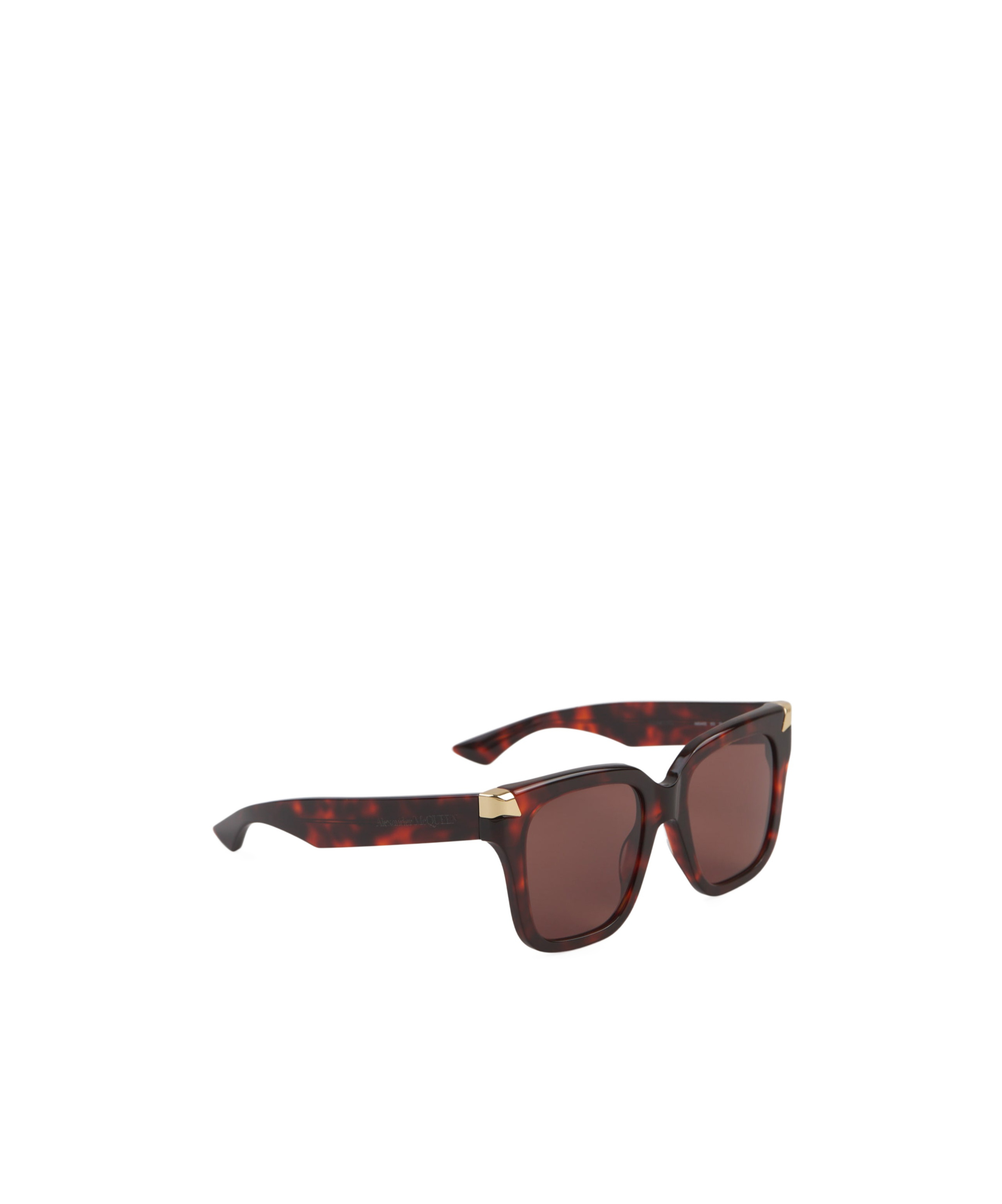 Alexander Mcqueen Eyewear Square Frame Sunglasses In Brown