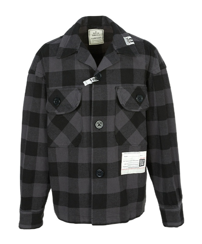 Miharayasuhiro Check Pocket Shirt In Multi
