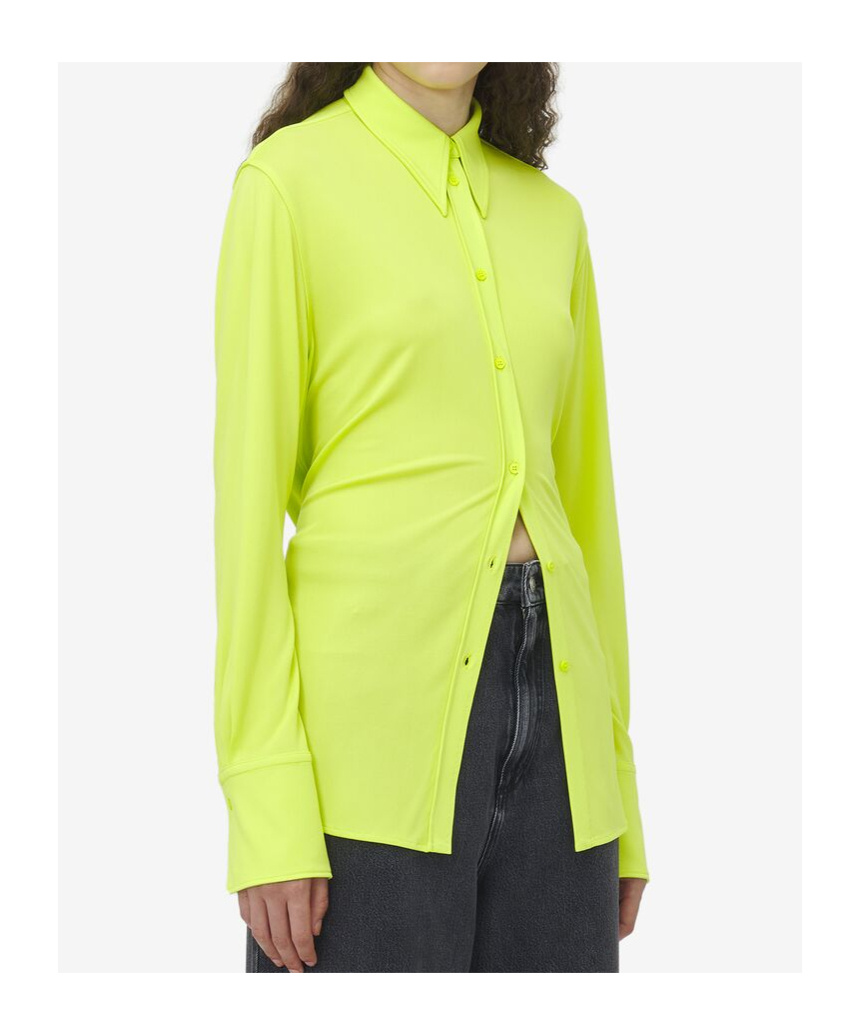 Alexander Mcqueen Long-sleeved Shirt In Yellow