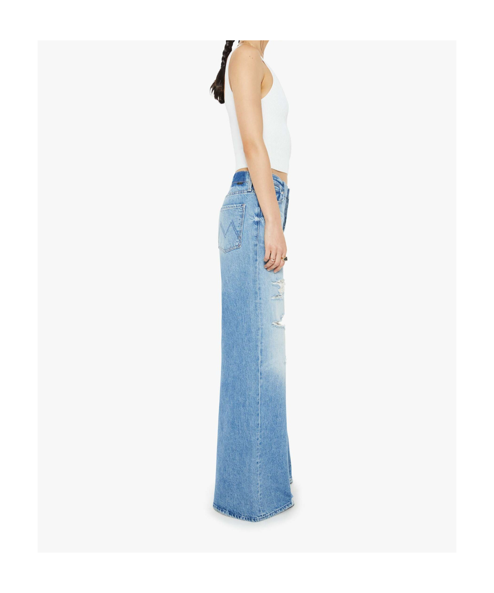 Mother Belt-loop Jeans In Blue