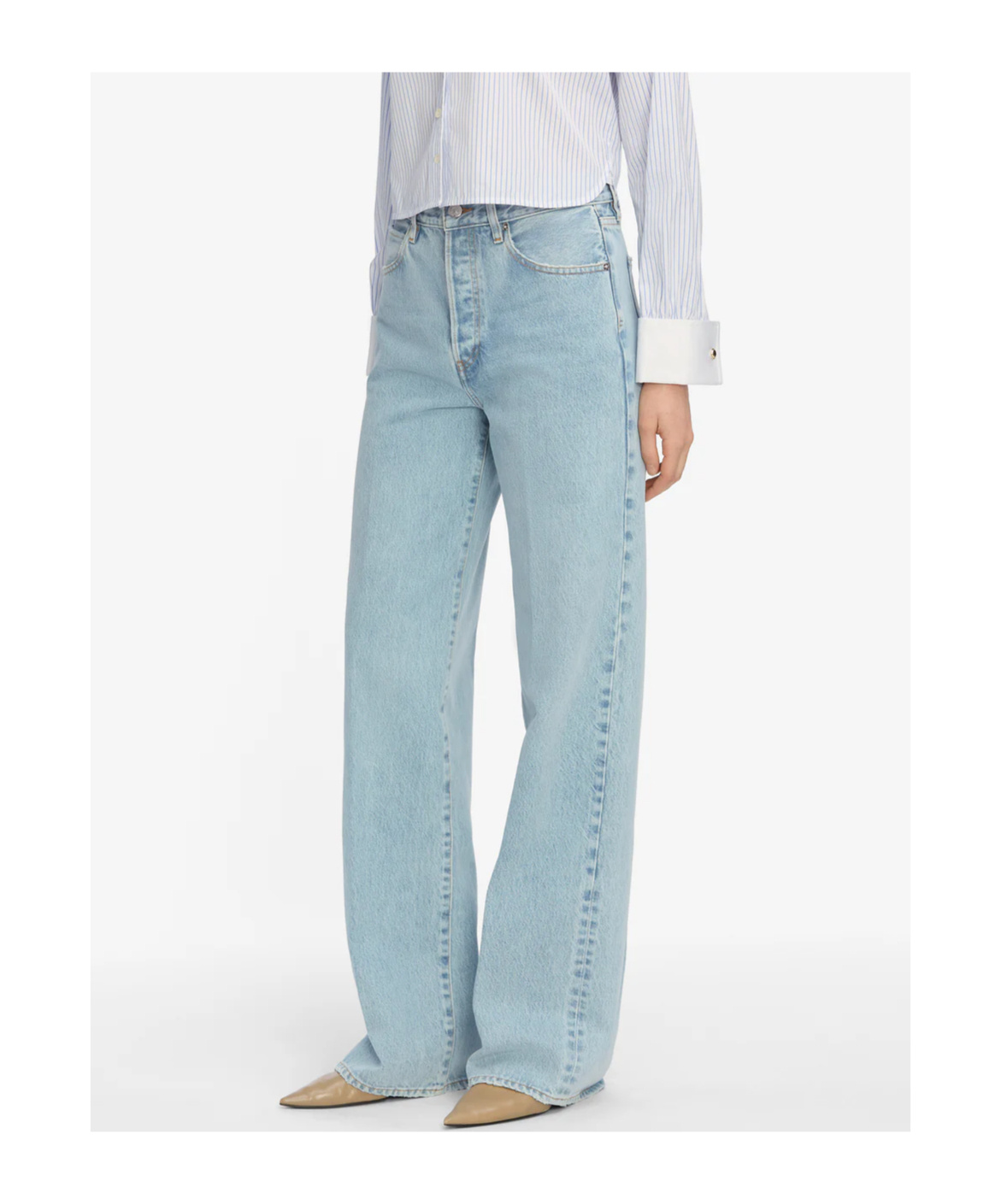Frame High Waist Jeans In Blue