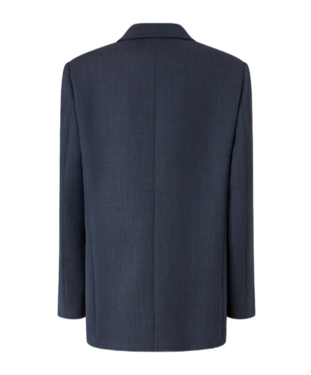 Pinko Double-breasted Button-closure Blazer In Blue