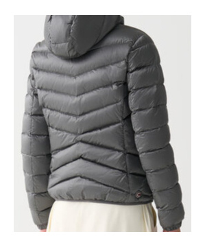 Colmar Originals Quilted Down Jacket With Hood In Gray