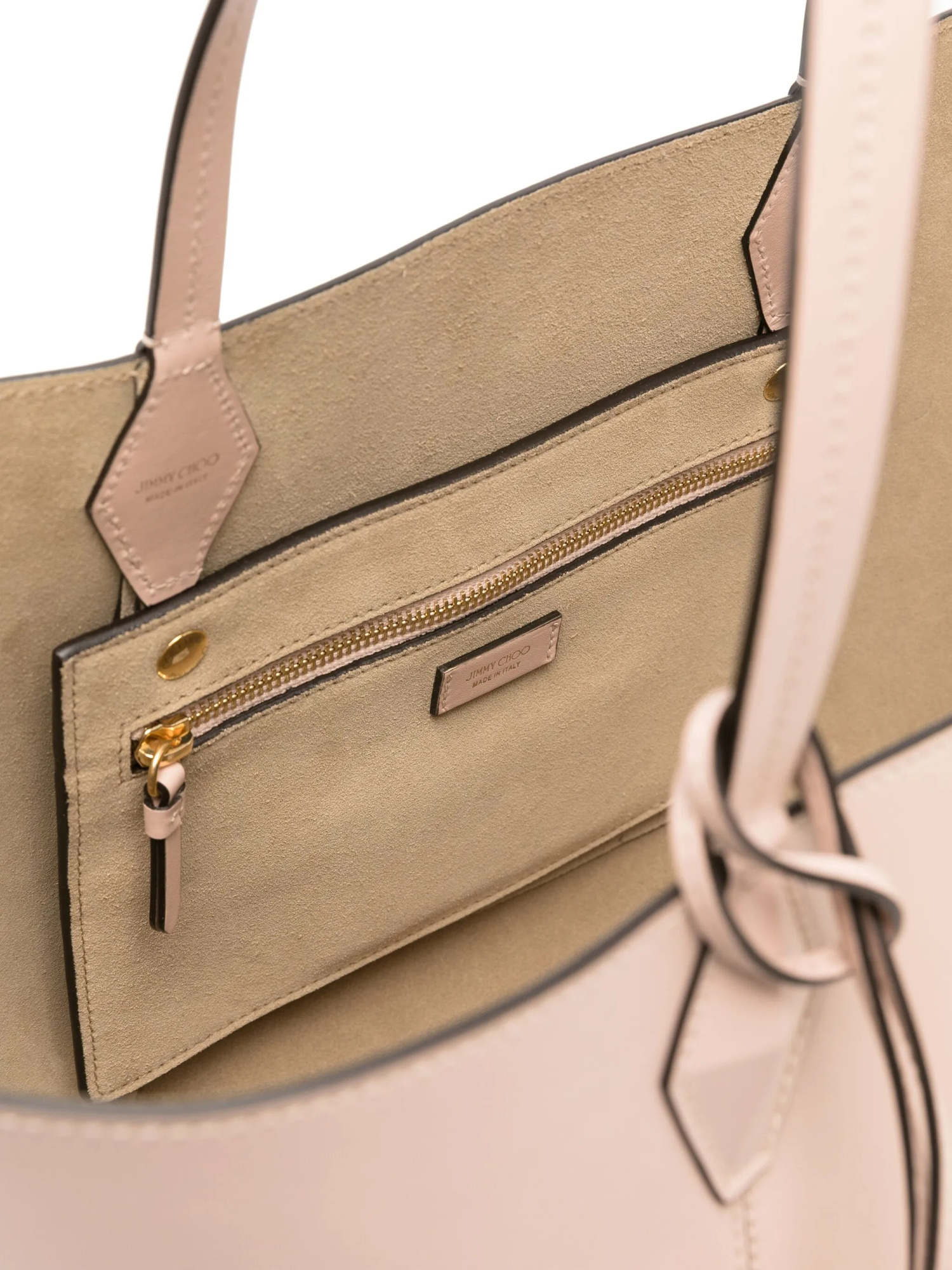 Jimmy Choo Double Handle Shoulder Bag In Nude