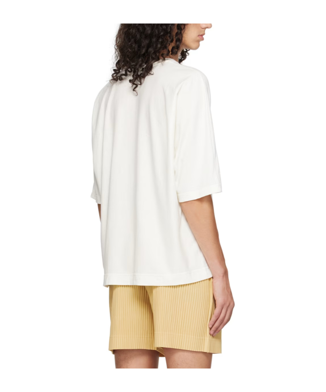 Issey Miyake White Release-t Basic T-shirt In White