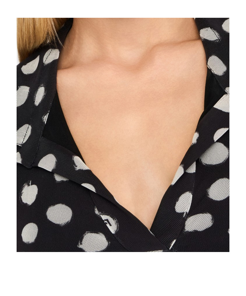 Liu •jo Polka Dot Print Dress In Black