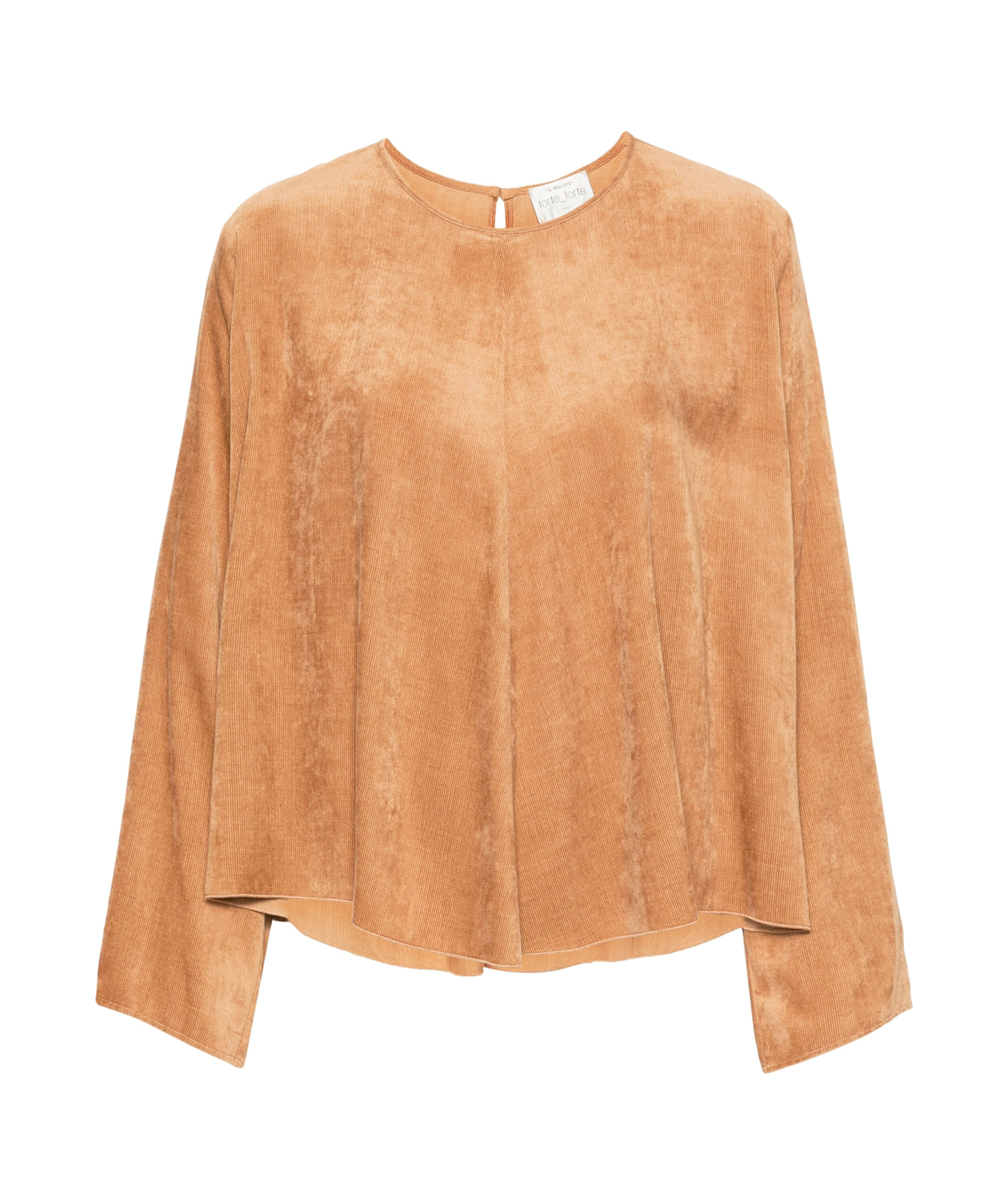Shop Forte Forte Long-sleeved Blouse In Nude