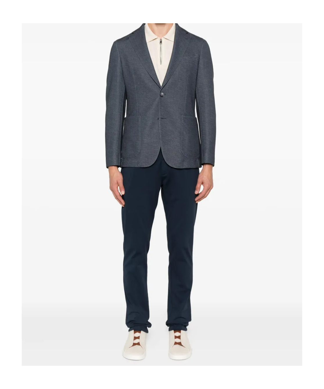 Eleventy Drawstring Trousers In Blue