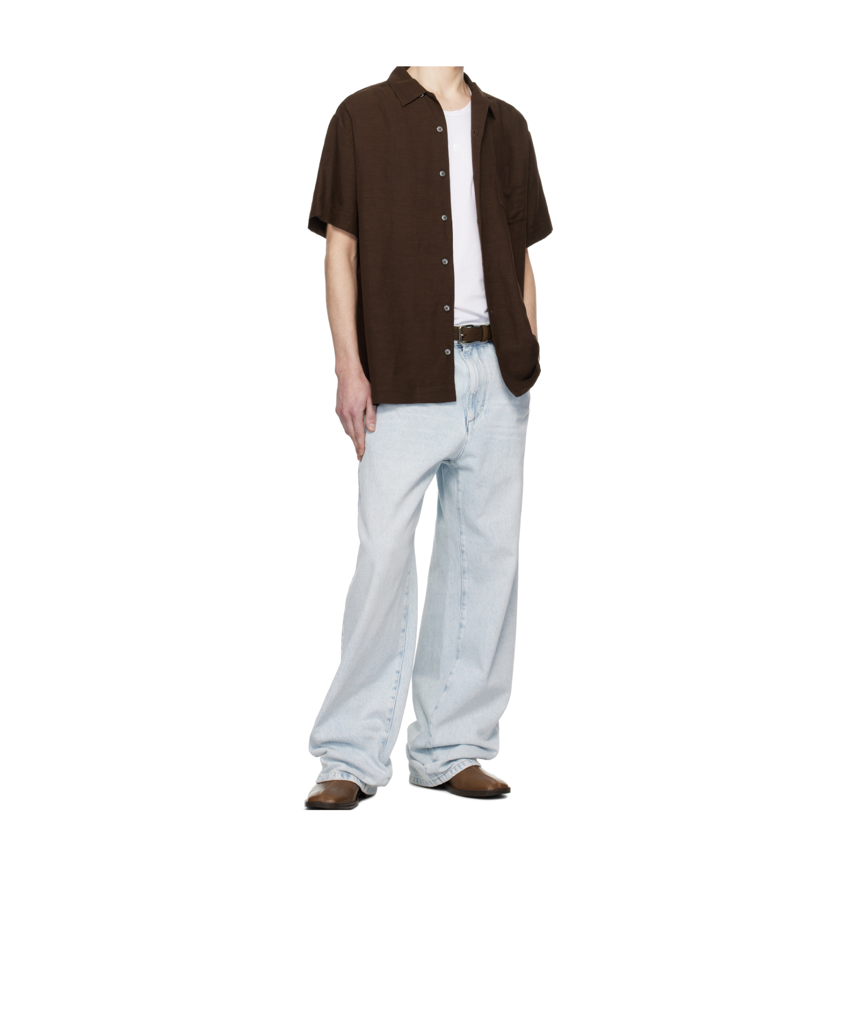 Apc A.p.c. Classic Buckle Belt In Brown