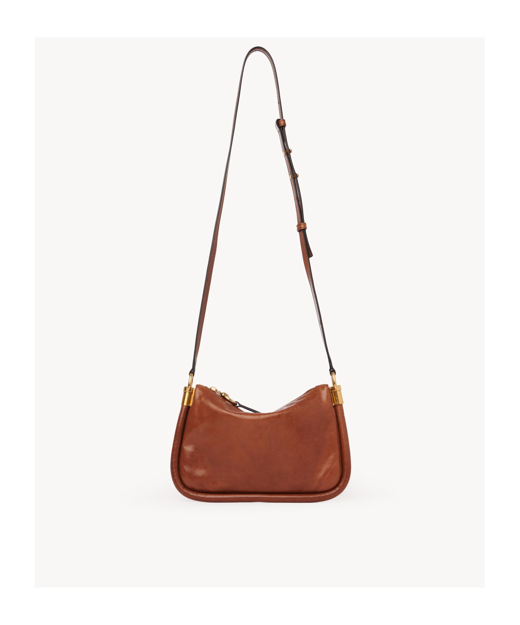 Chloé Logo Mini Shoulder Bag In Brown