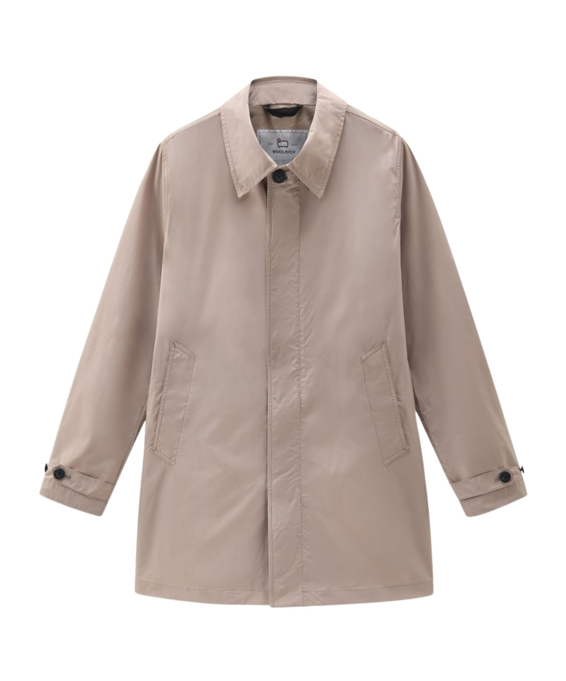 Woolrich Beige Giacca City Carcoat