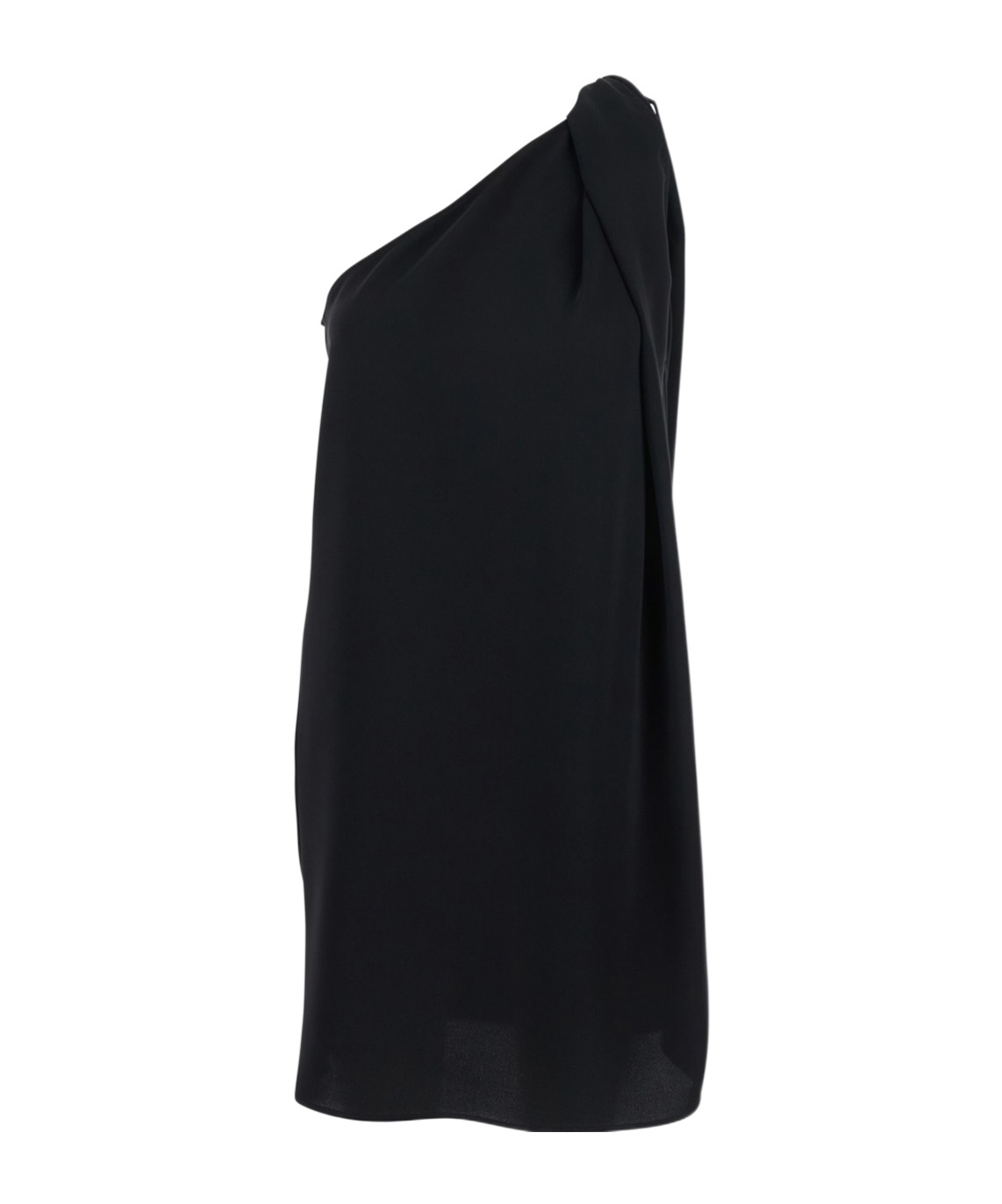 P.a.r.o.s.h Black One-shoulder Dress With Neckline In Black