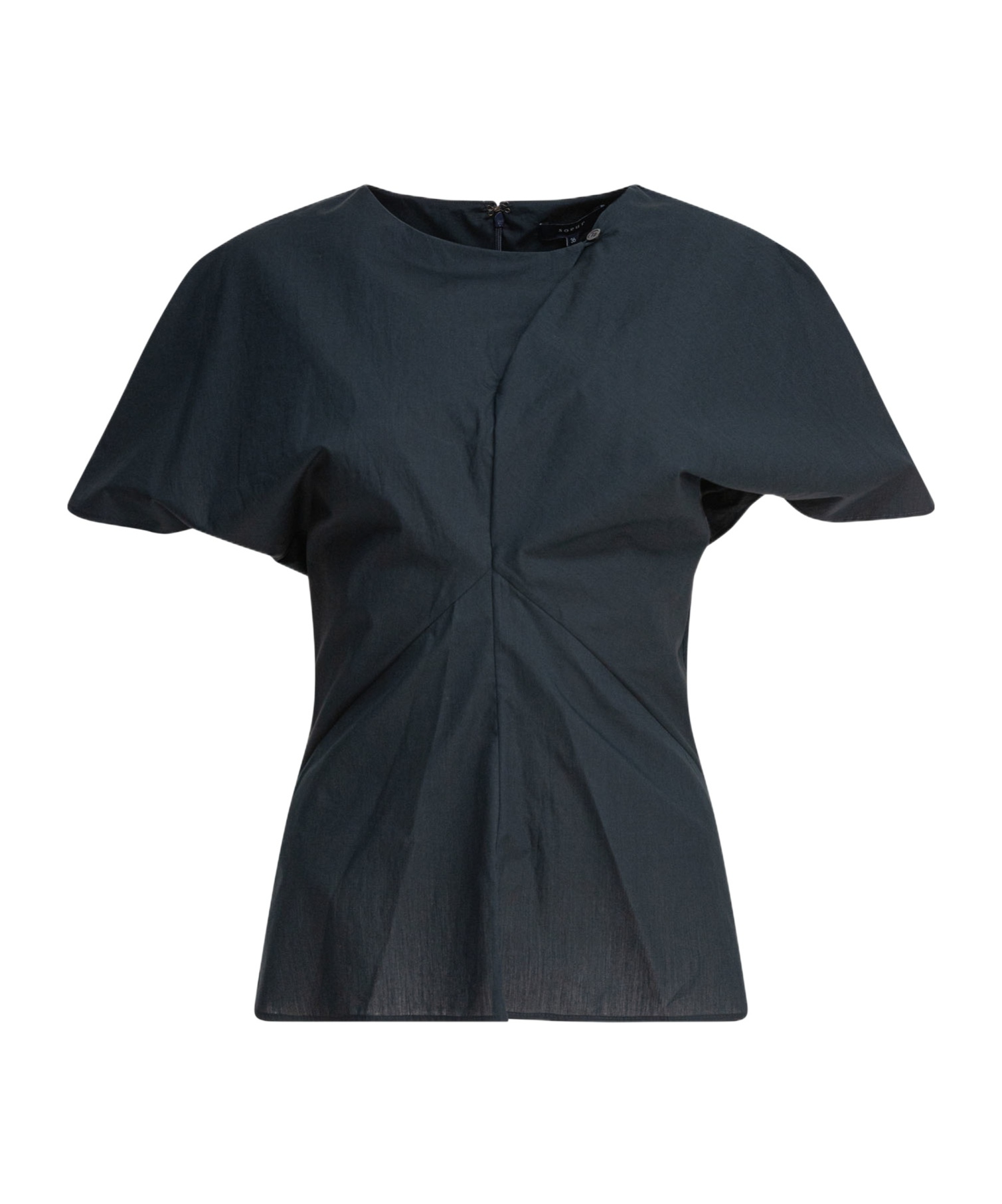 Soeur Short Sleeve Asymmetric Dart Detailing Top