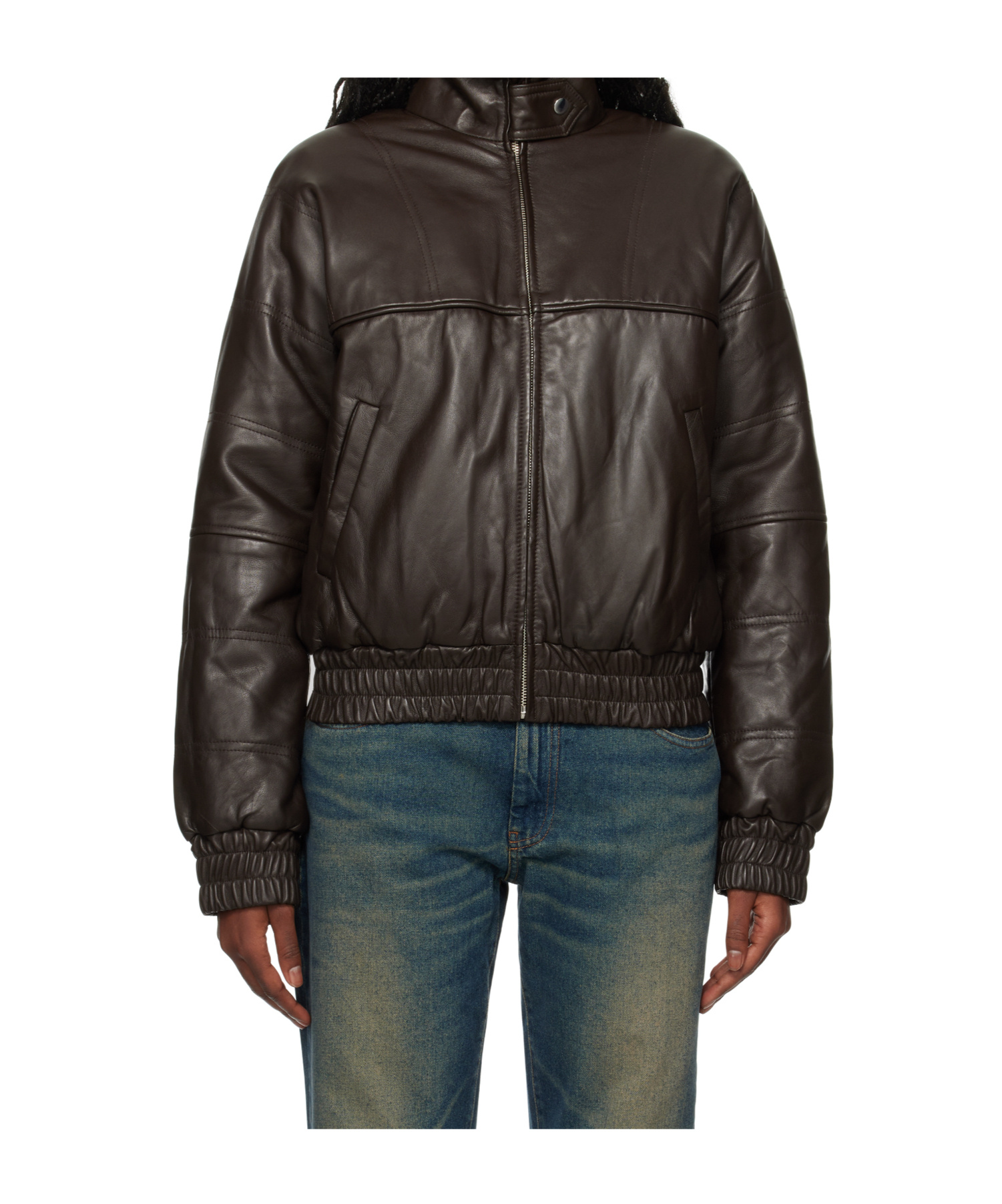 Gimaguas Brown Paula Leather Jacket In Brown