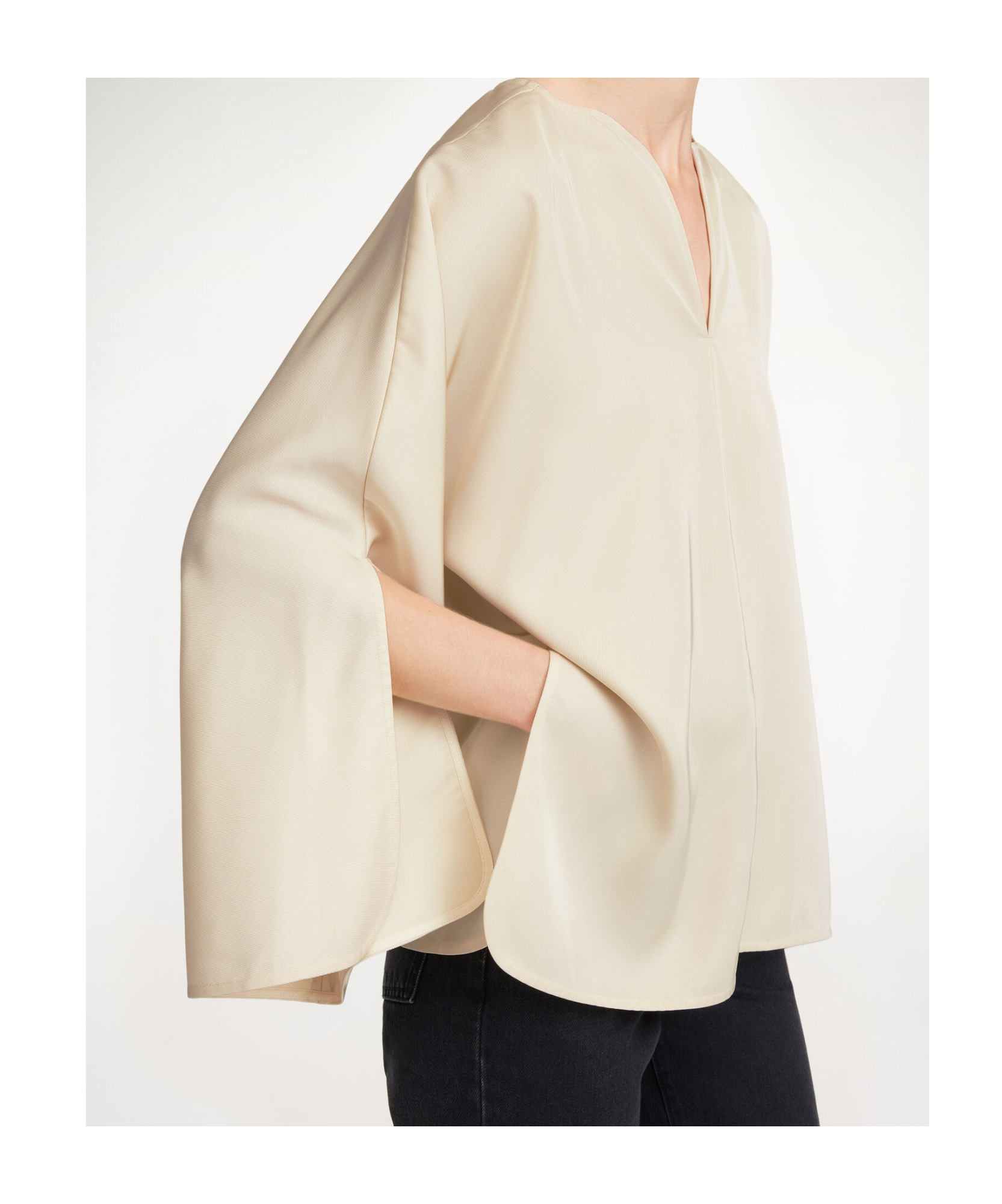By Malene Birger Calias Tunic Blouse In Nude