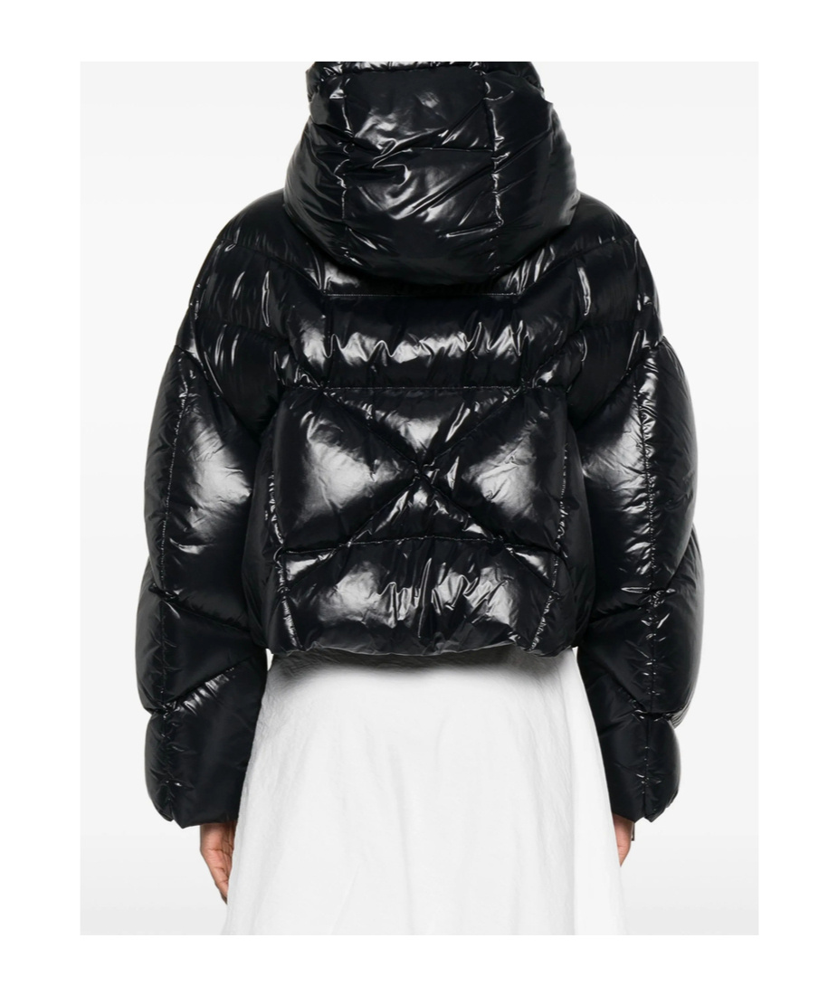 Khrisjoy Quilted-hooded Puffer Jacket In Black