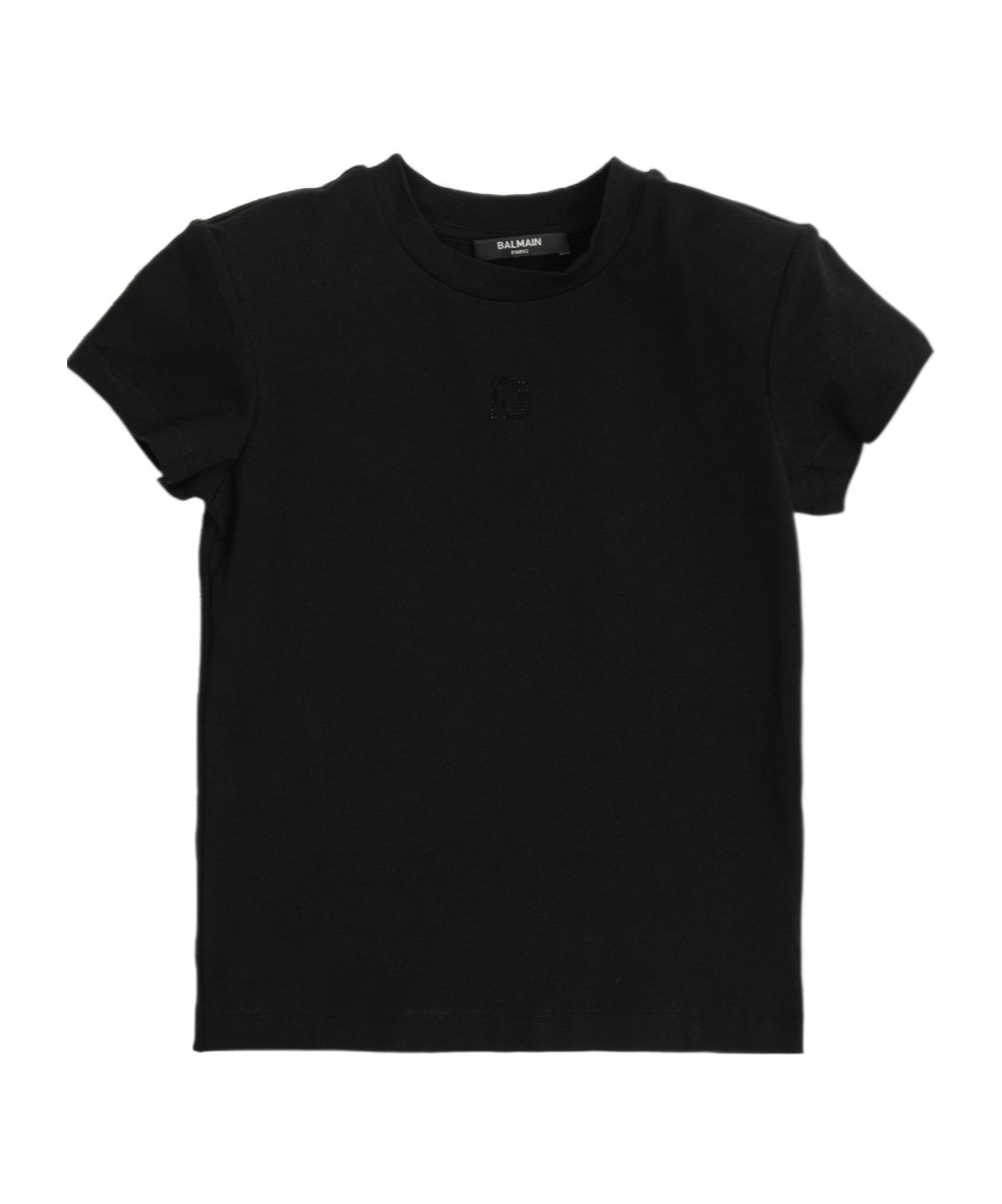 Balmain Short-sleeved T-shirt In Black