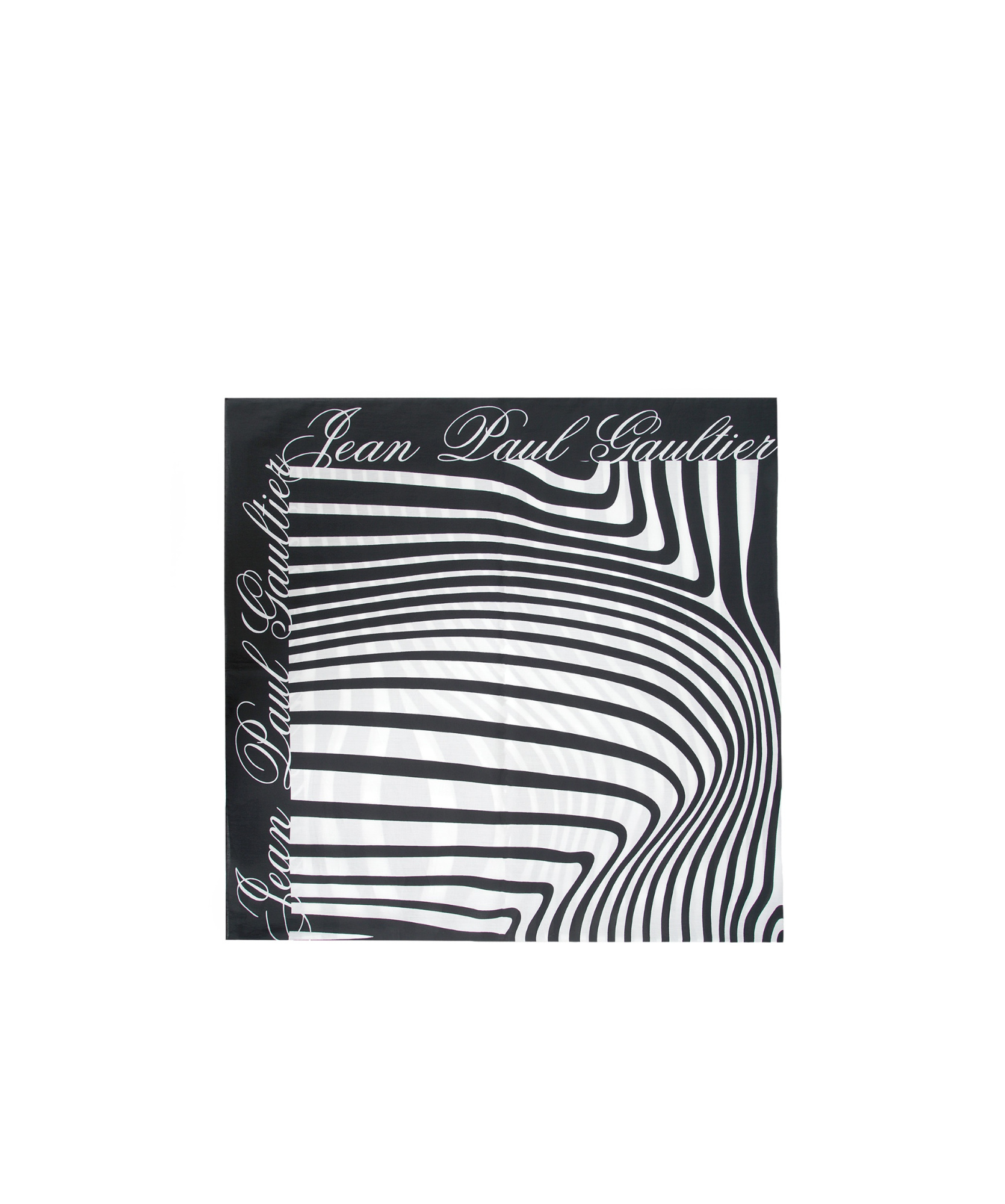 Jean Paul Gaultier Pinstripe Cage Yarn In Black