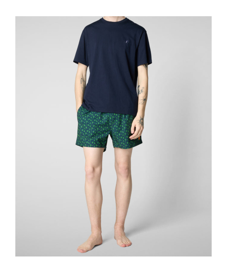 Save The Duck Drawstring Swimming Trunks In Green