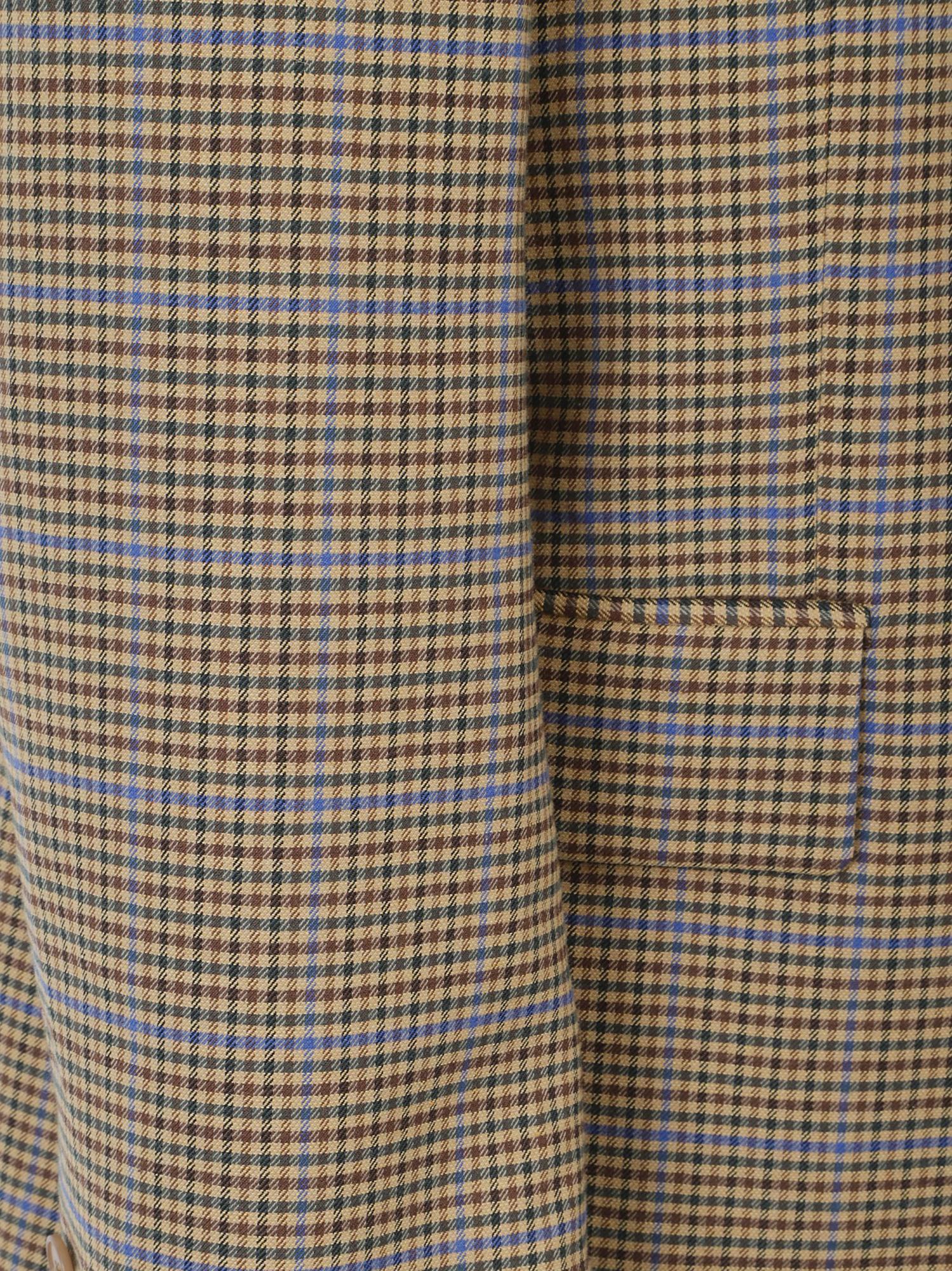 The Frankie Shop Houndstooth Blazer In Brown