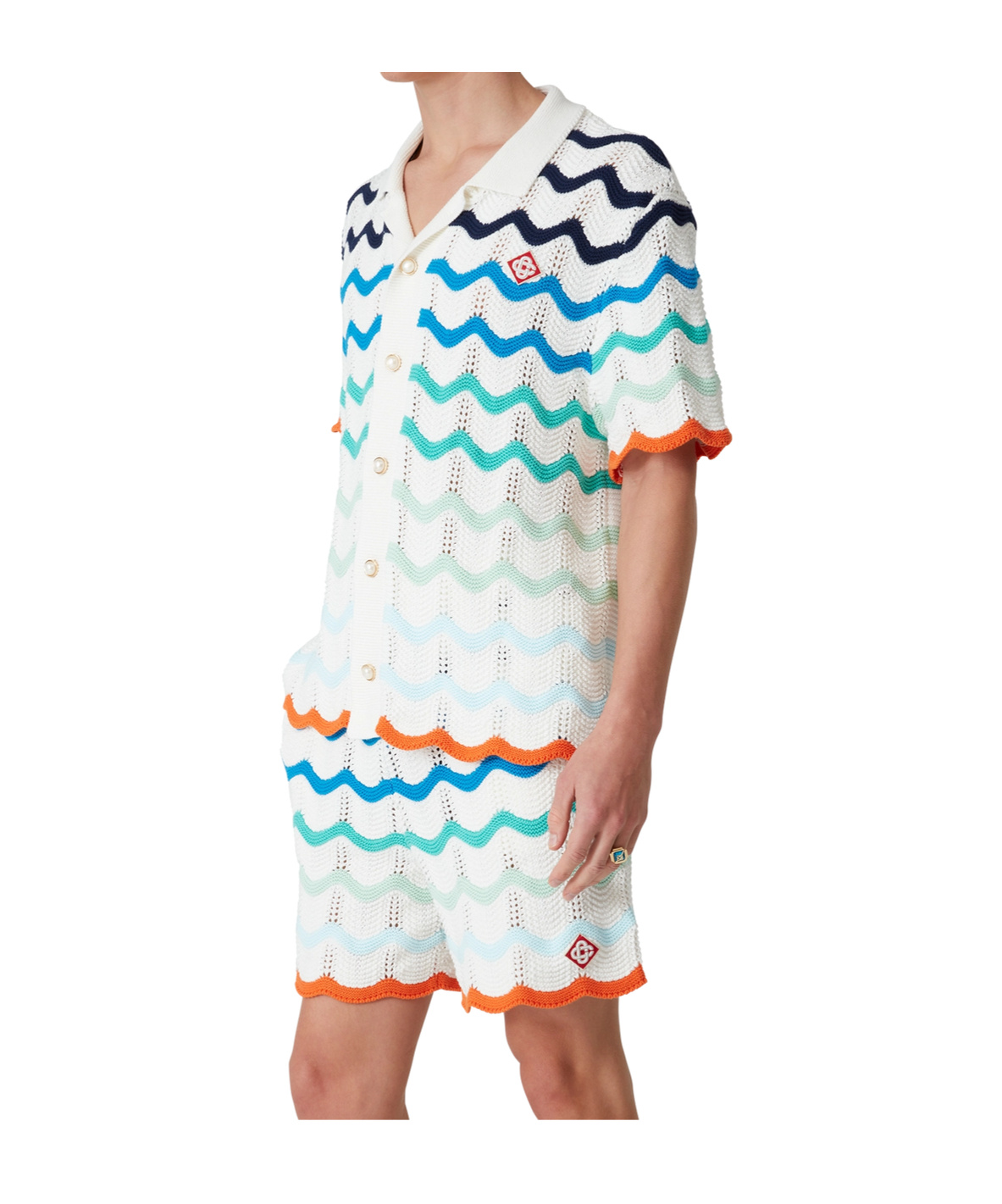Casablanca Wave Shirt In White