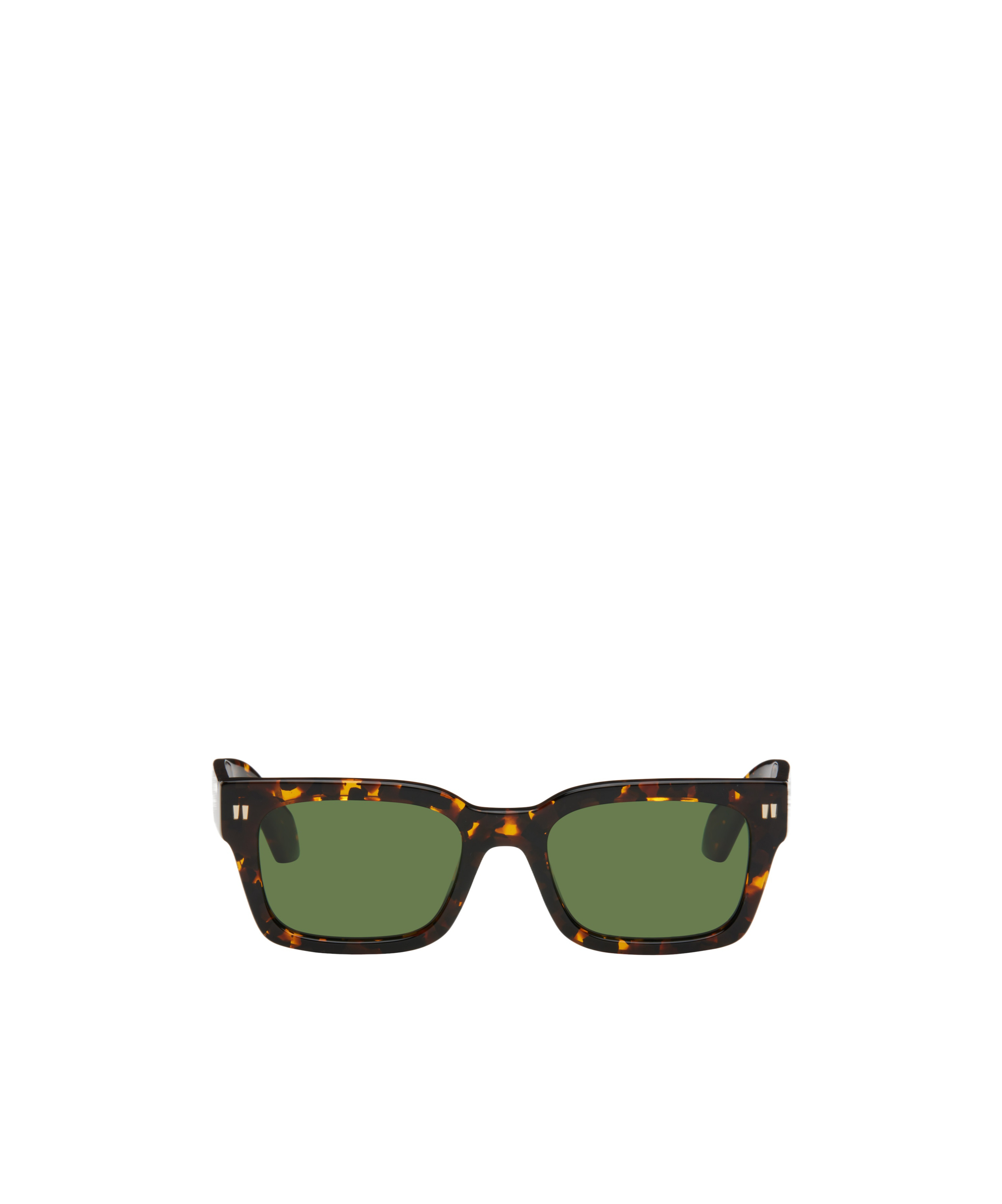 Off-white Square Frame Sunglasses In Green