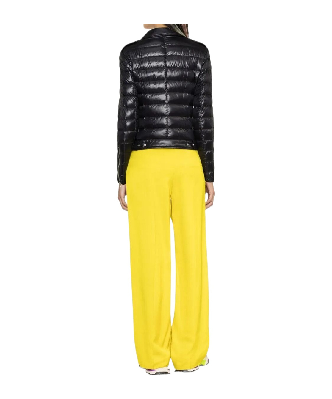 Herno Lightweight Biker Jacket With Diagonal Zip Closure In Black