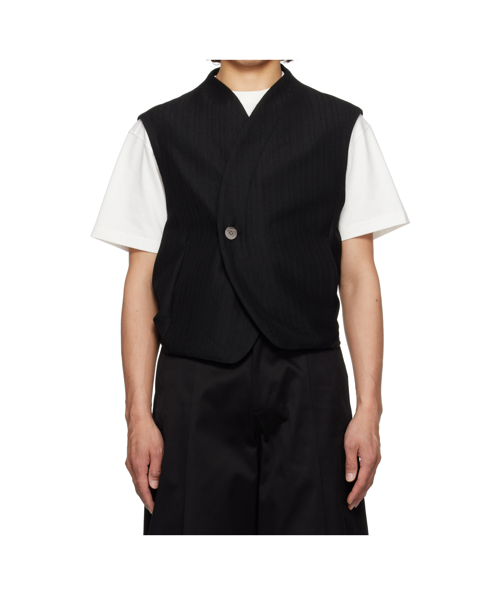 Ader Error Sleeveless Vest In Black