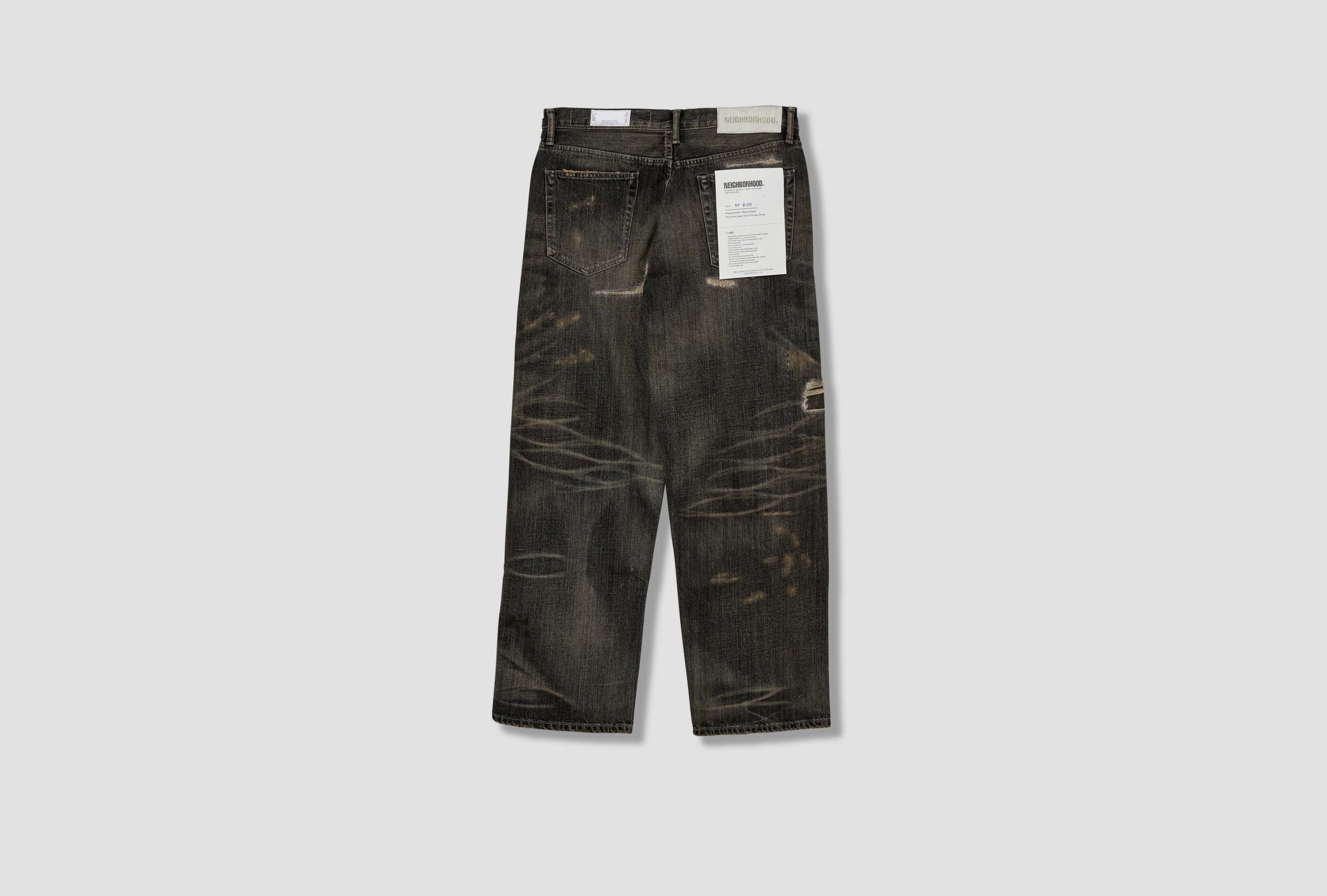 Neighborhood Jeans With Belt Loops In Black