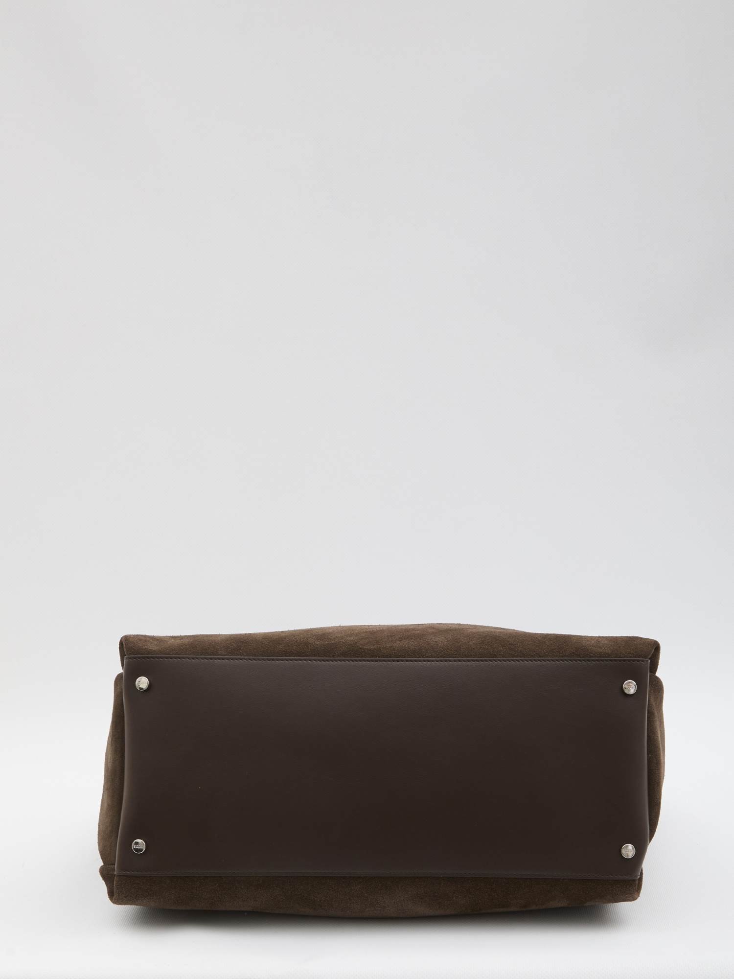Tod's Medium Double Handle Shopping Bag In Brown