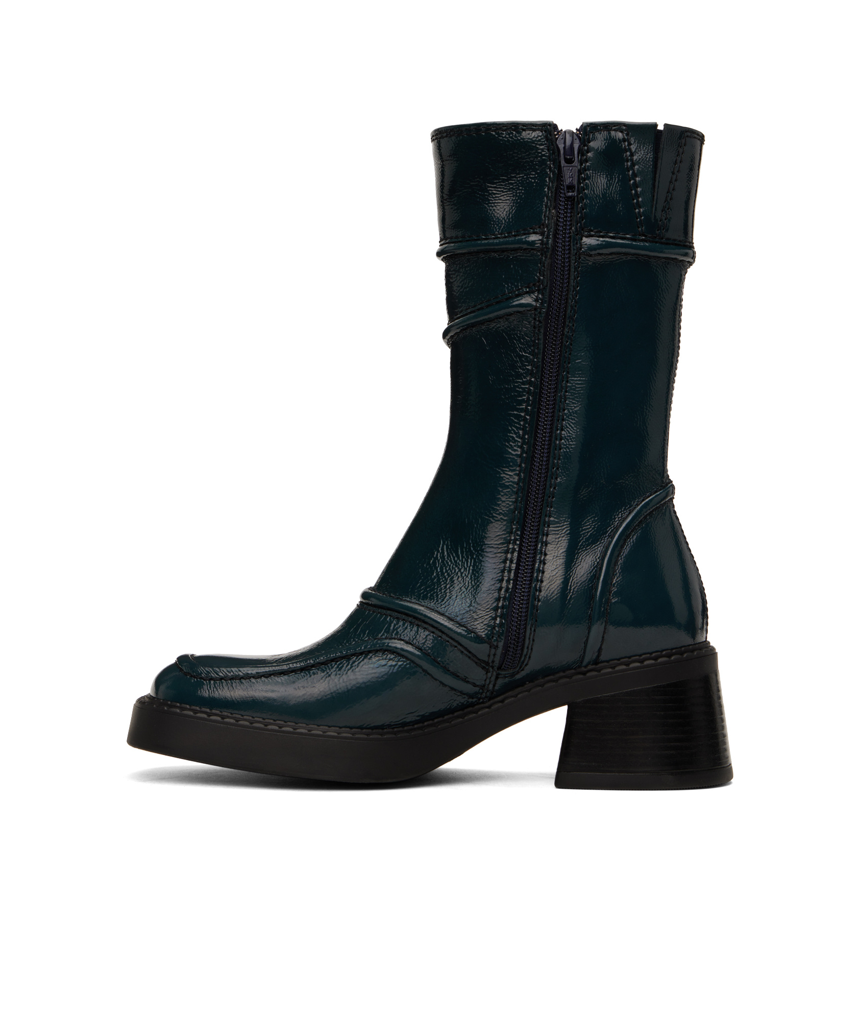 Miista Navy Malene Boots In Black