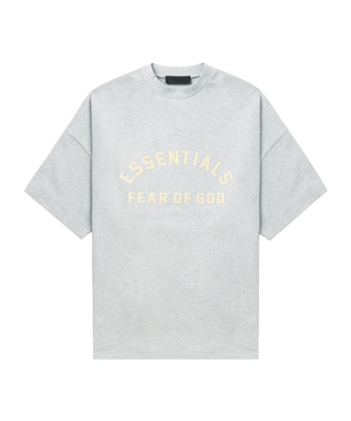 Essentials Gray Crewneck T-shirt In White