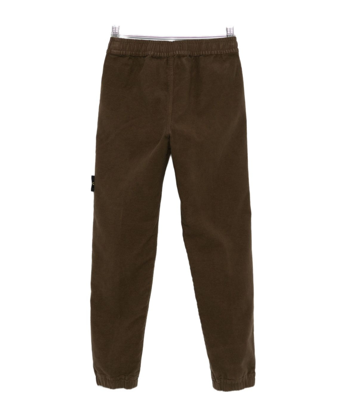 Stone Island Elastic Waist Sweatpants In Brown