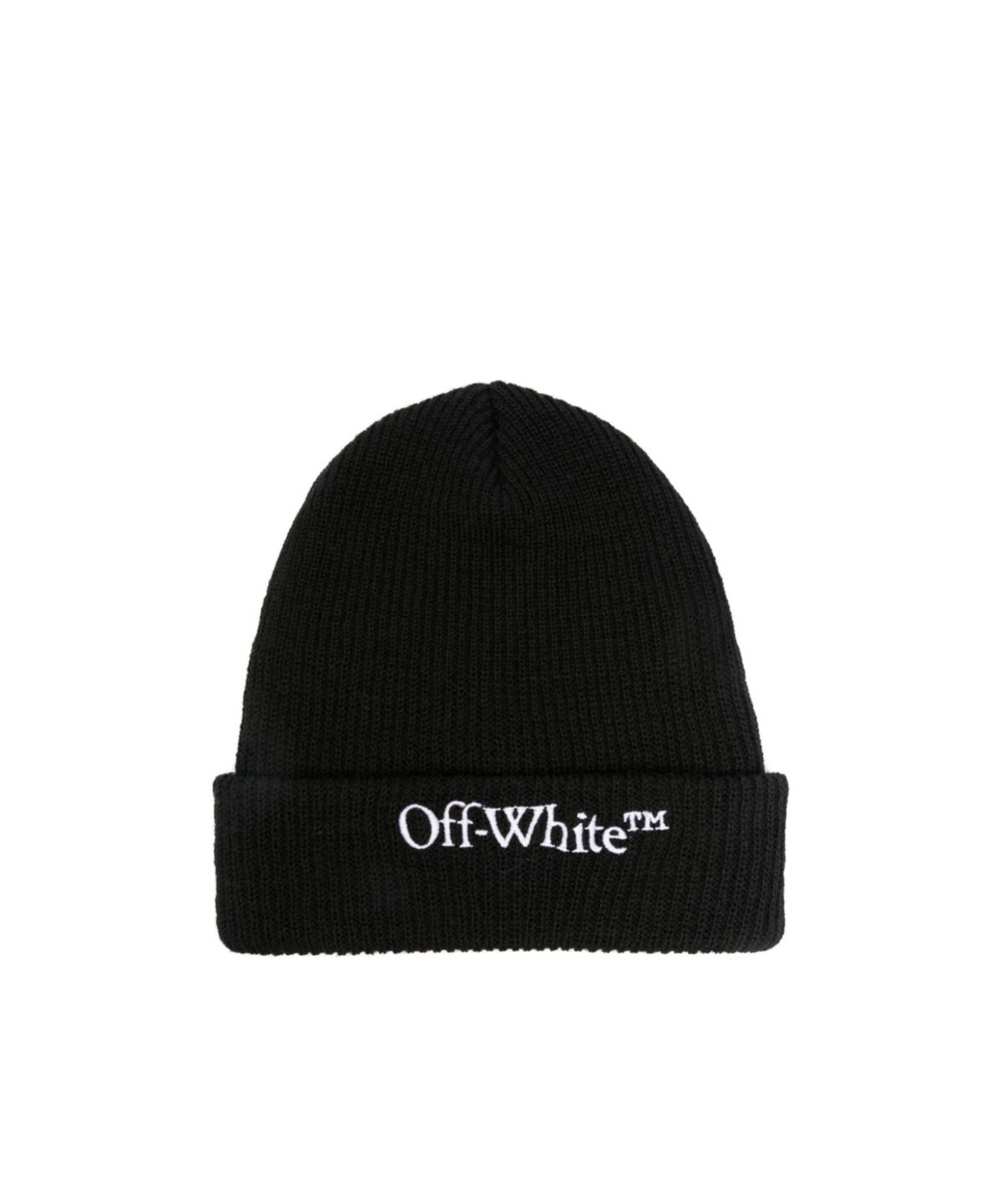Off-white Rib Hat In Black