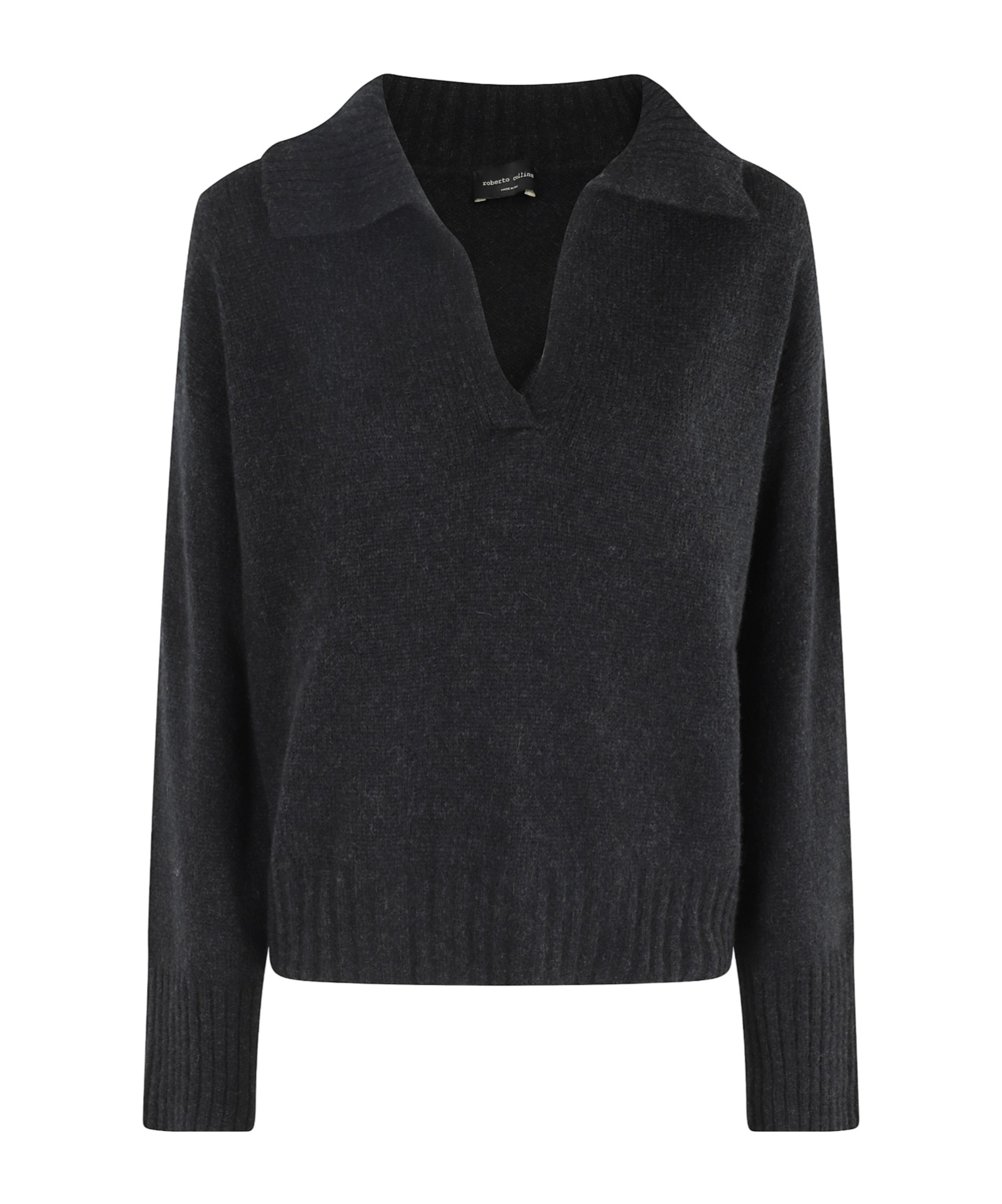 Roberto Collina Polo Knitwear In Black