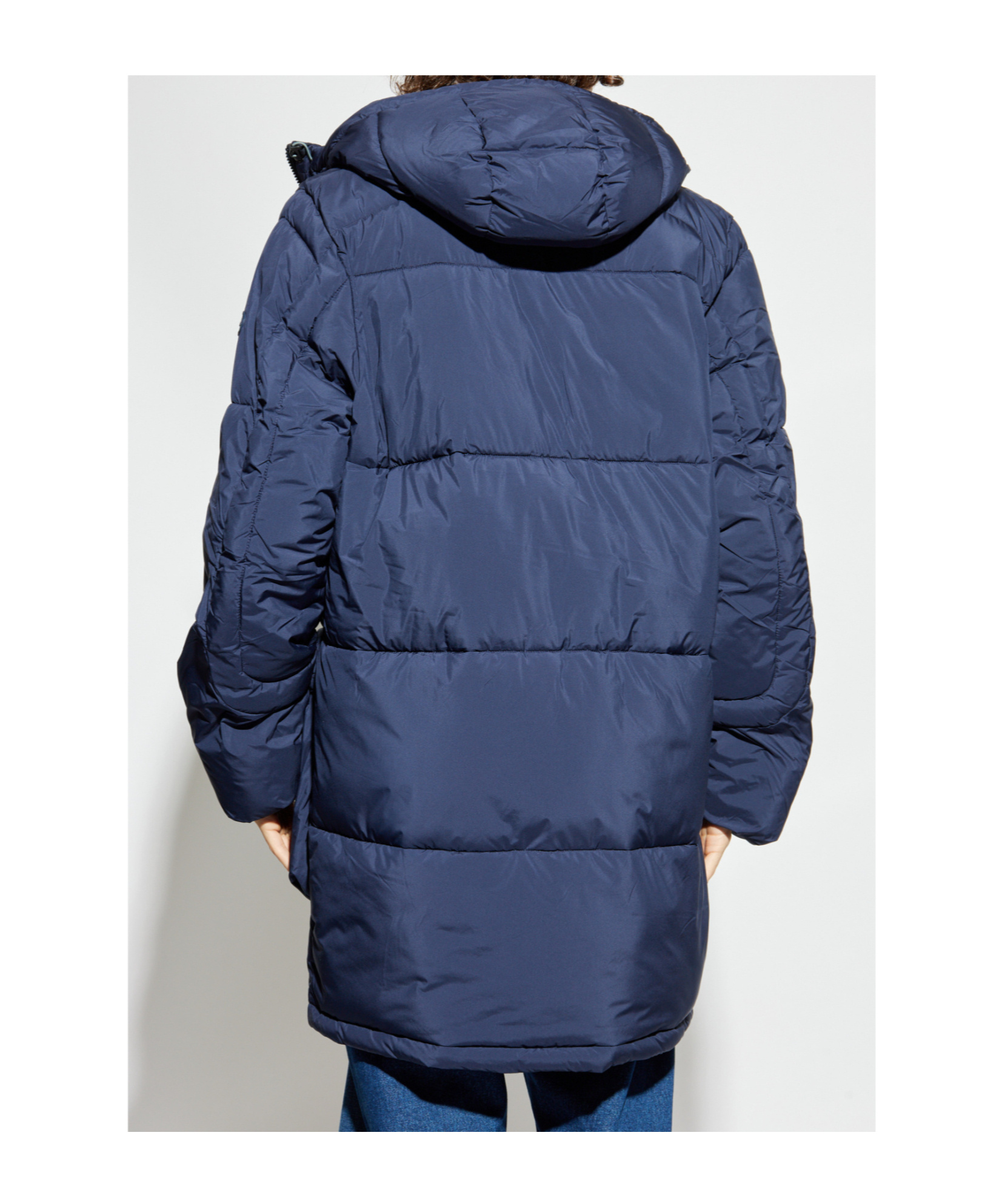 Ps By Paul Smith Ps Paul Smith Logo Patch Hooded Jacket In Blue
