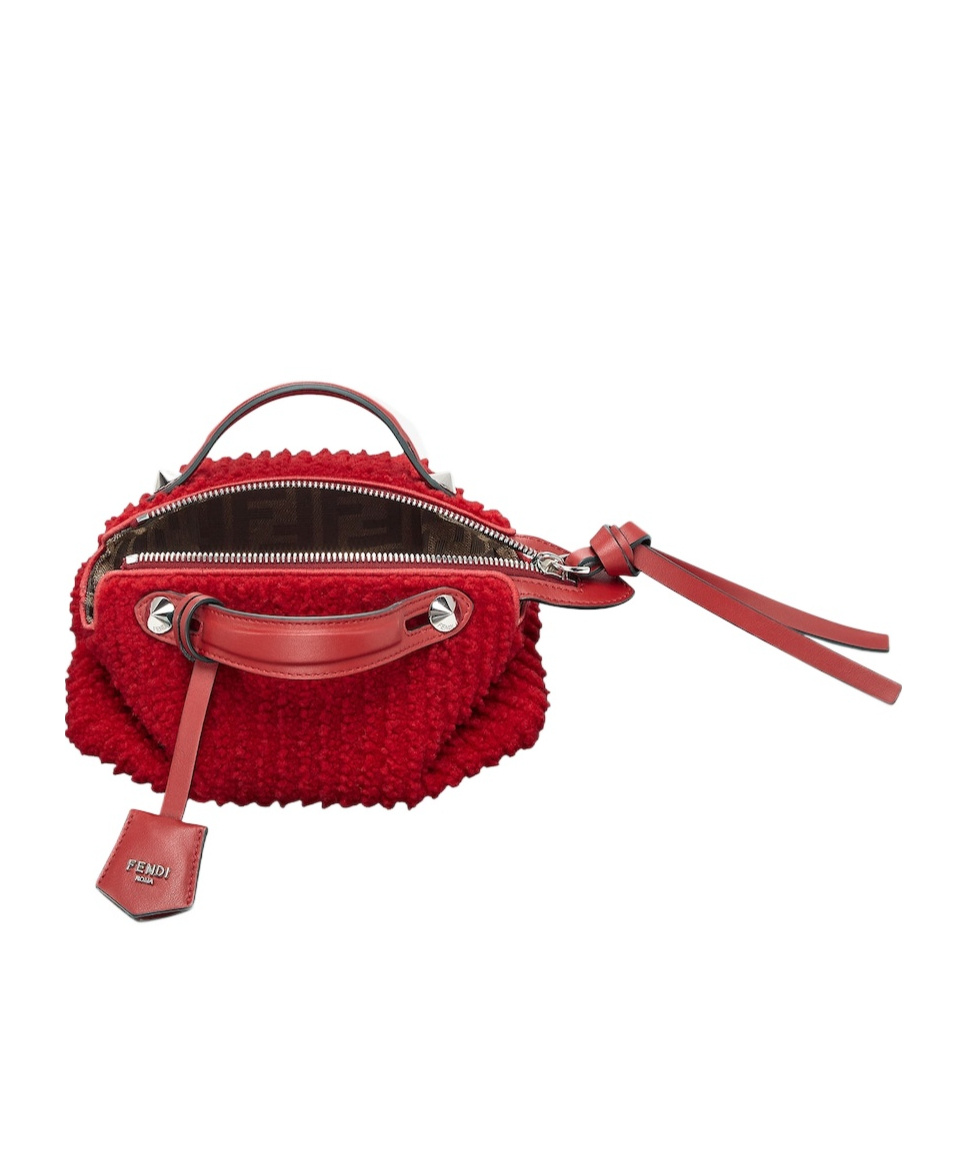 Fendi By The Way Soft Mini Shoulder Bag In Red