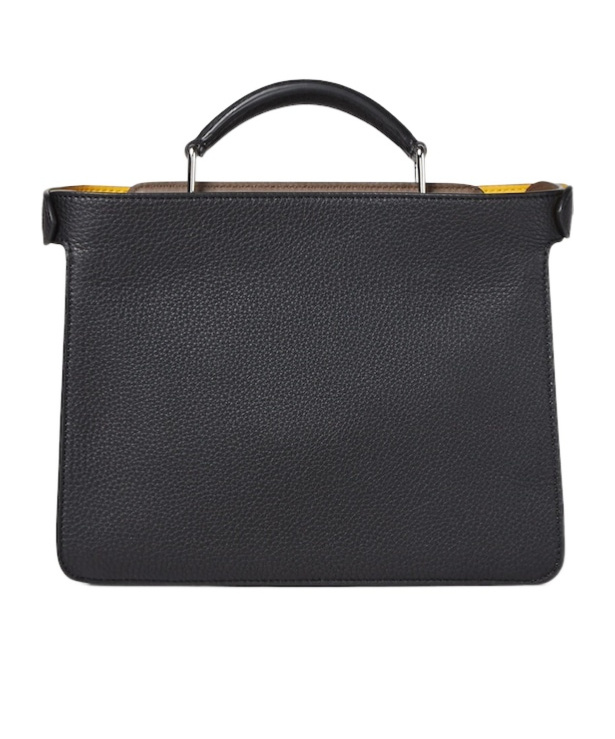 Fendi Peekaboo Handle Bag Small In Black