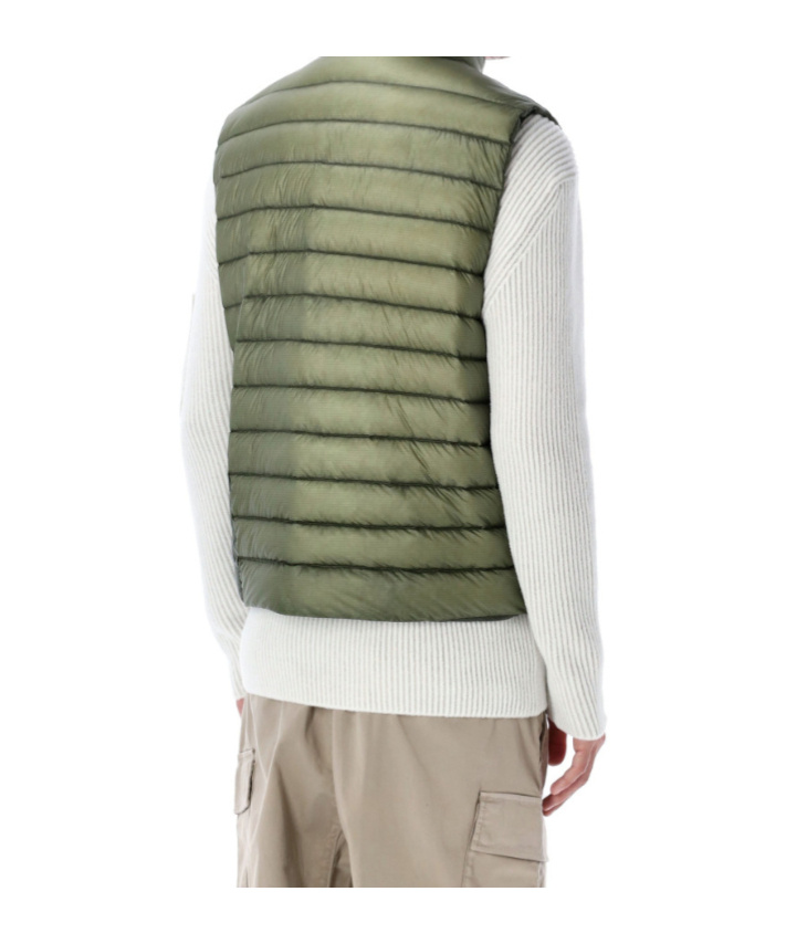 C.p. Company Dd Shell Light Puffer Vest In Green