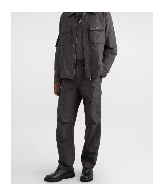 Dolce & Gabbana Technical Fabric Cargo Pants In Grey