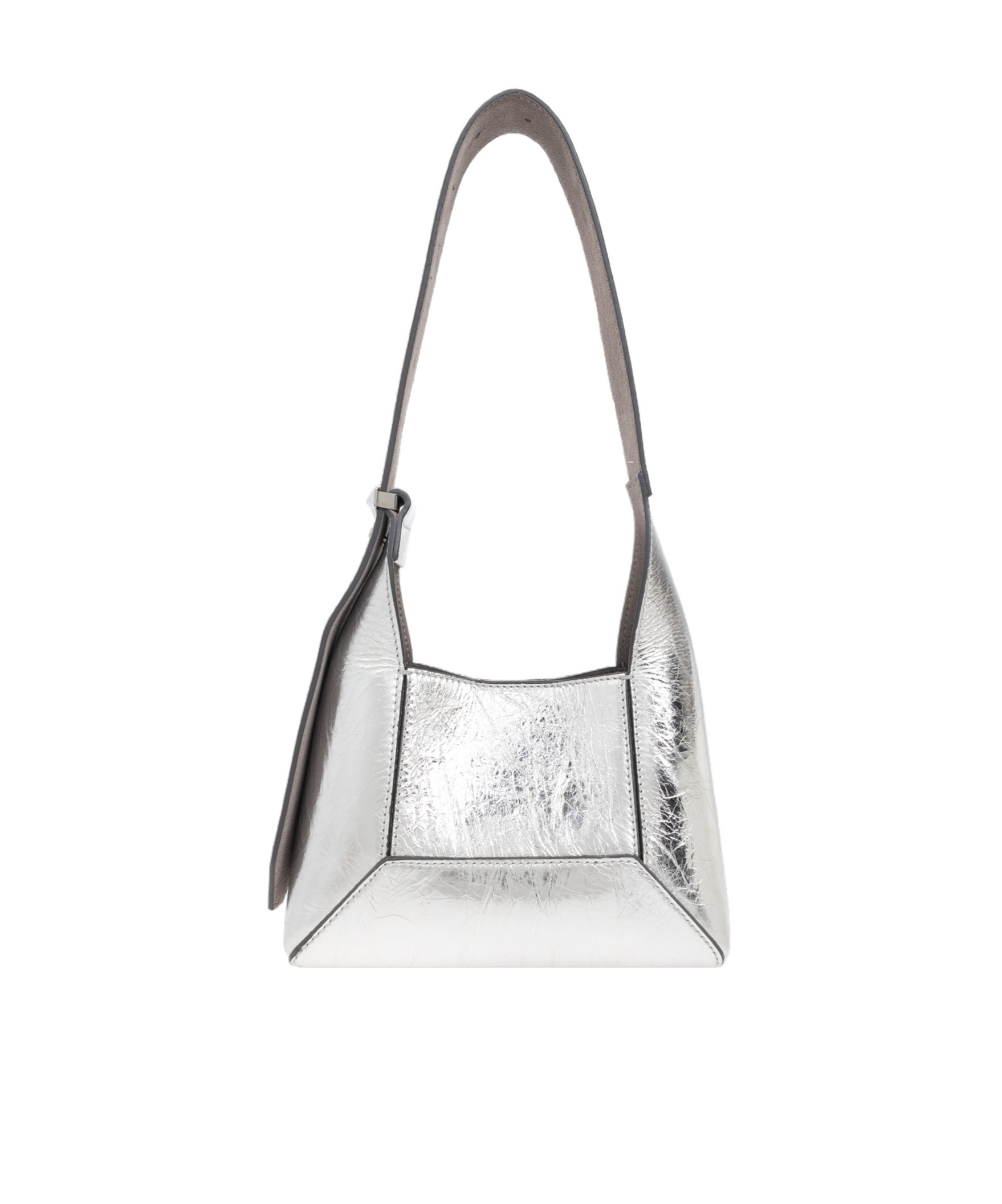 Jimmy Choo Small Diamond Leather Hobo Bag In White