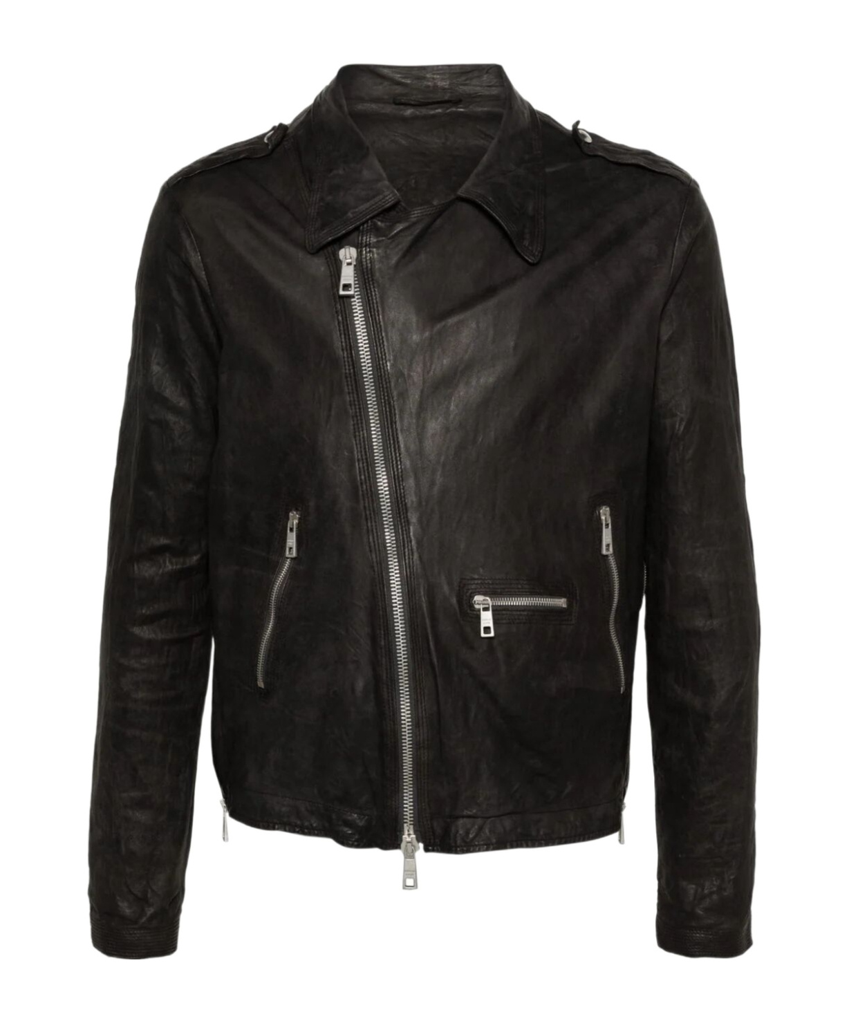 Giorgio Brato Biker Jacket In Black