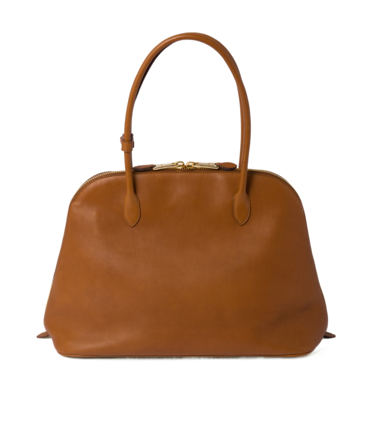 Miu Miu Embossed-logo Tote Bag In Brown