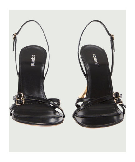 Shop Coperni Open-toed High-heeled Sandals In Black