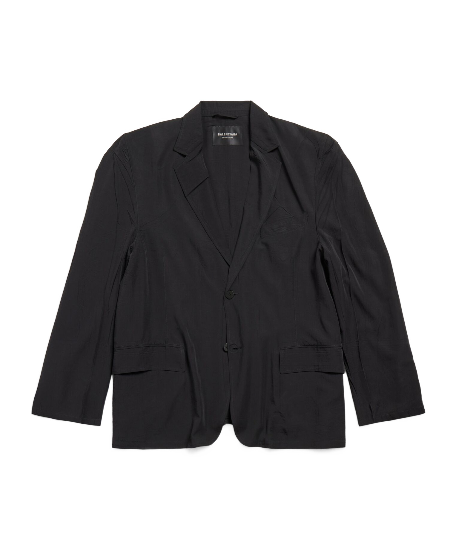 Balenciaga Single-breasted Blazer In Black