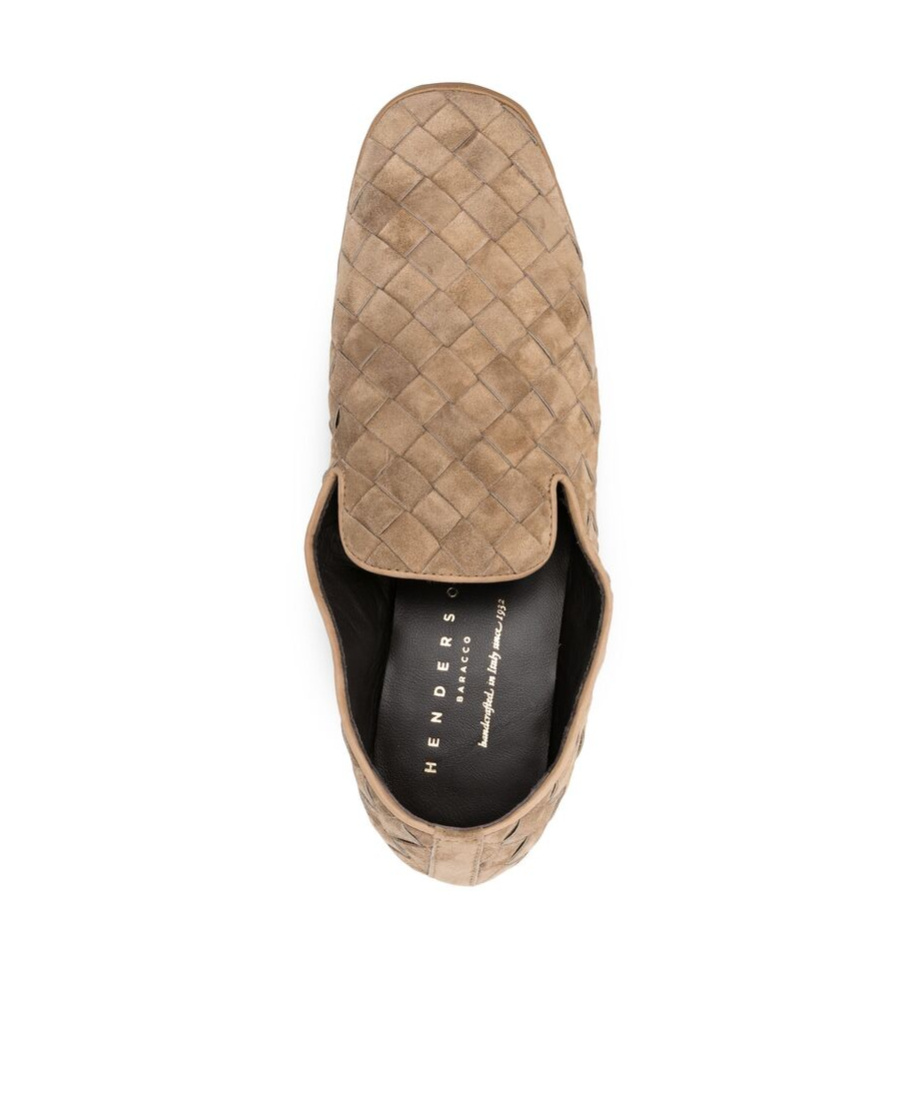 Henderson Baracco Interwoven Design Casual Shoes In Neutral