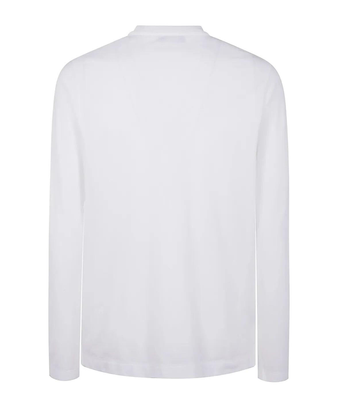 Zanone Crew Neck Plain Design Long Sleeves In White