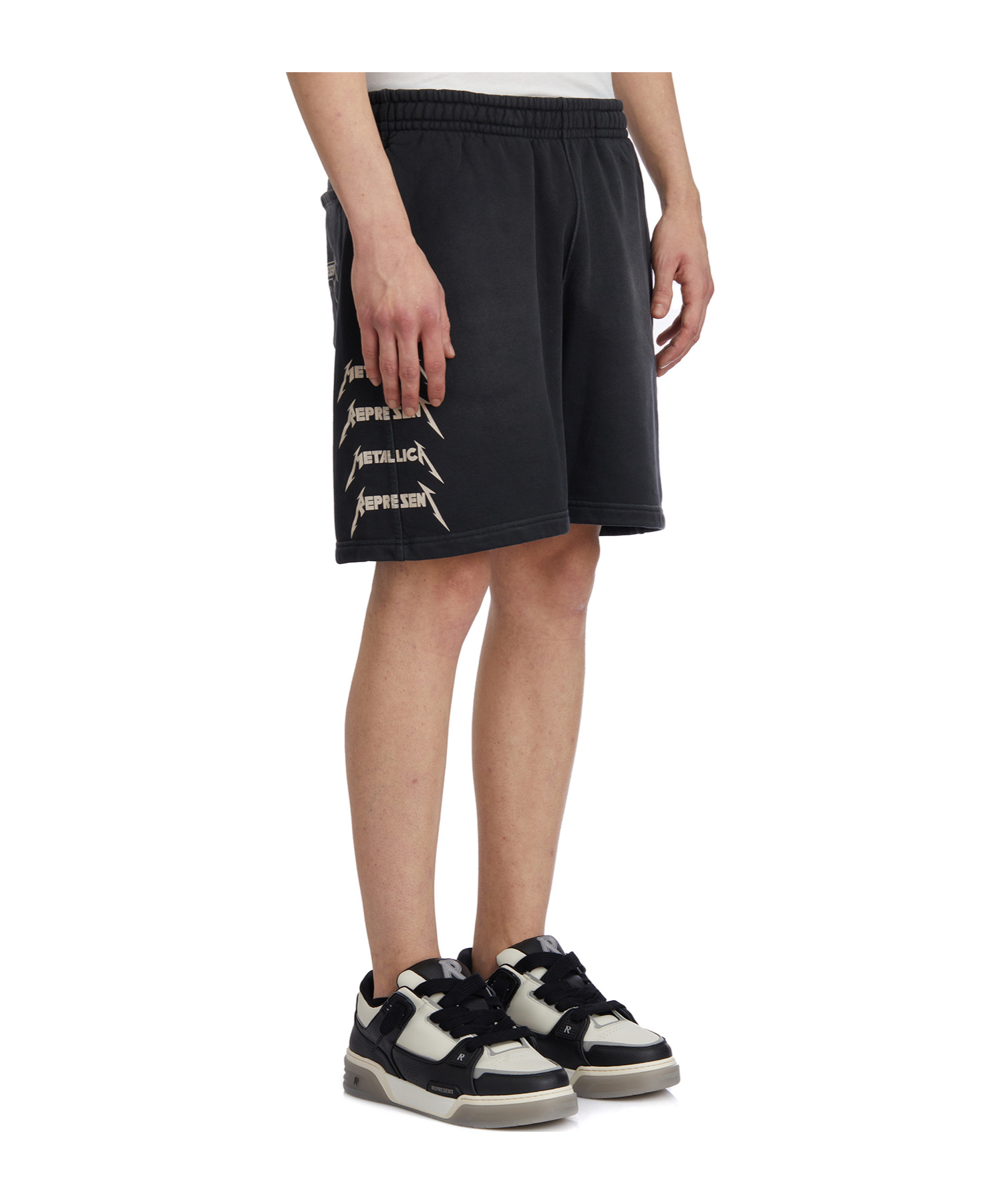 Represent X Metallica 40 Year Anniversary Shorts In Black