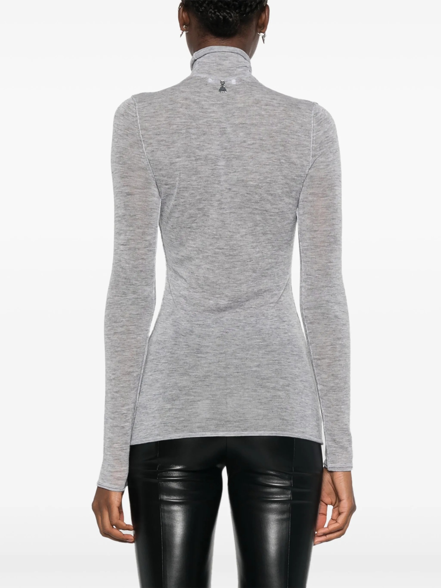 Patrizia Pepe Turtleneck Sweater In Gray